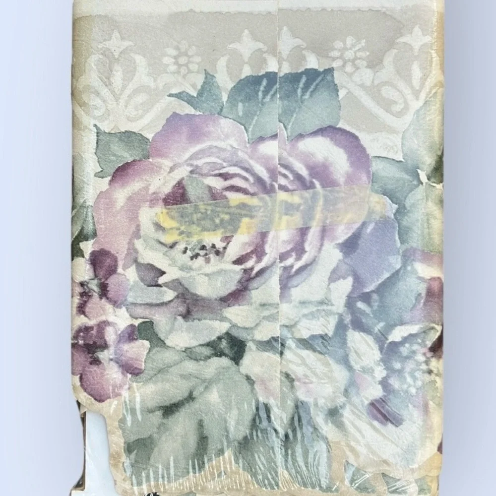 Norwall Floral Wallpaper Border Floral LavenderRose pattern. 1 Pkg. 5 yds. NIP